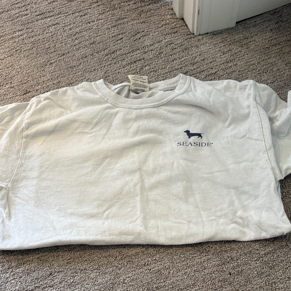 Seaside White T-Shirt with Dog Logo Boys